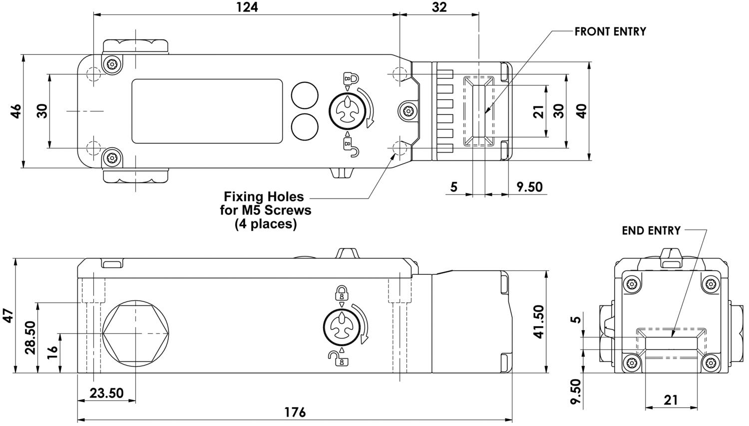 IDEM KLM locking switch - diagram
