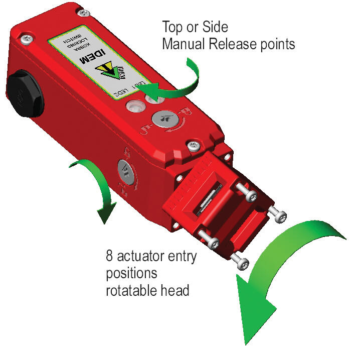 IDEM KLM locking switch - drawing/diamensional diagram