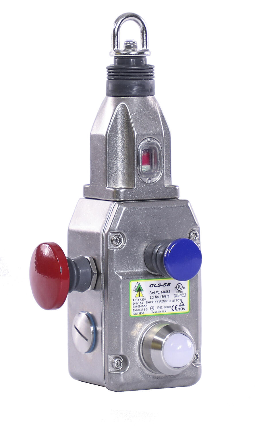 IDEM Stainless Steel IP69K Grab wire safety rope switch GLS-SS