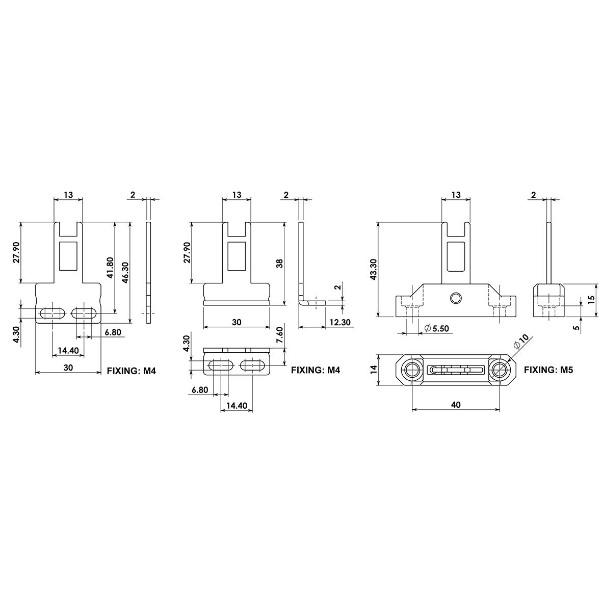 IDEM switch with IDIS-1 key dimensions