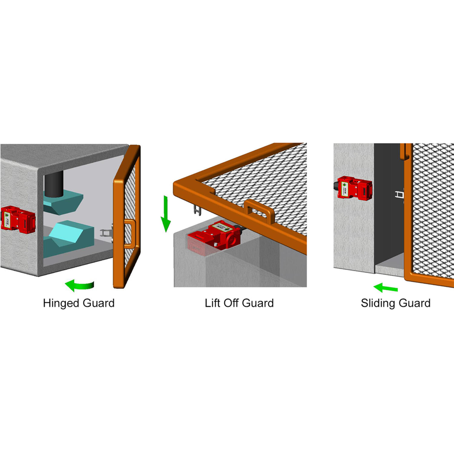 IDEM tongue interock safety switches K-15,KP 3D diagram