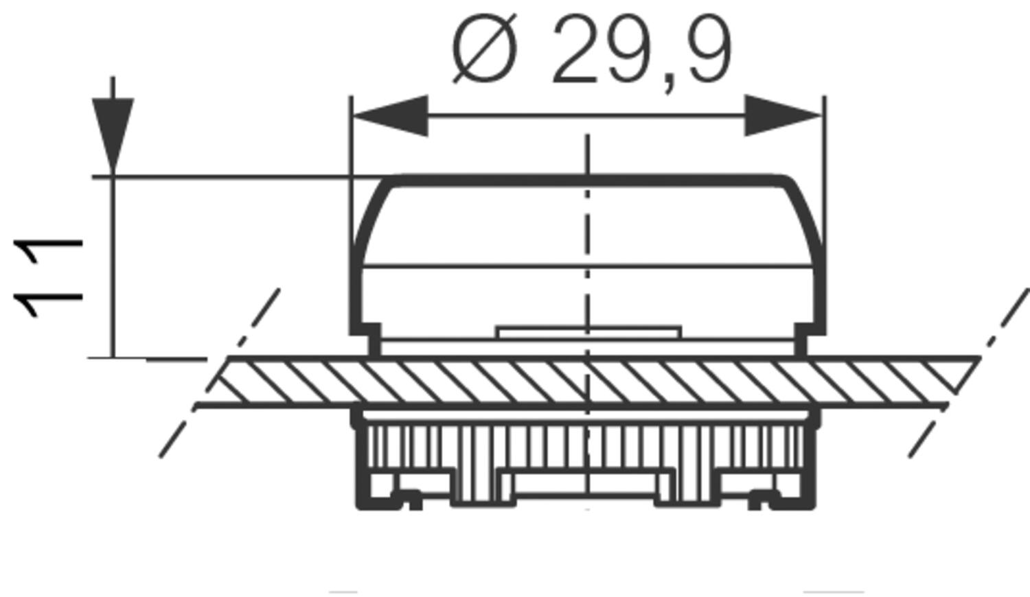 Illuminted snap fastener 
