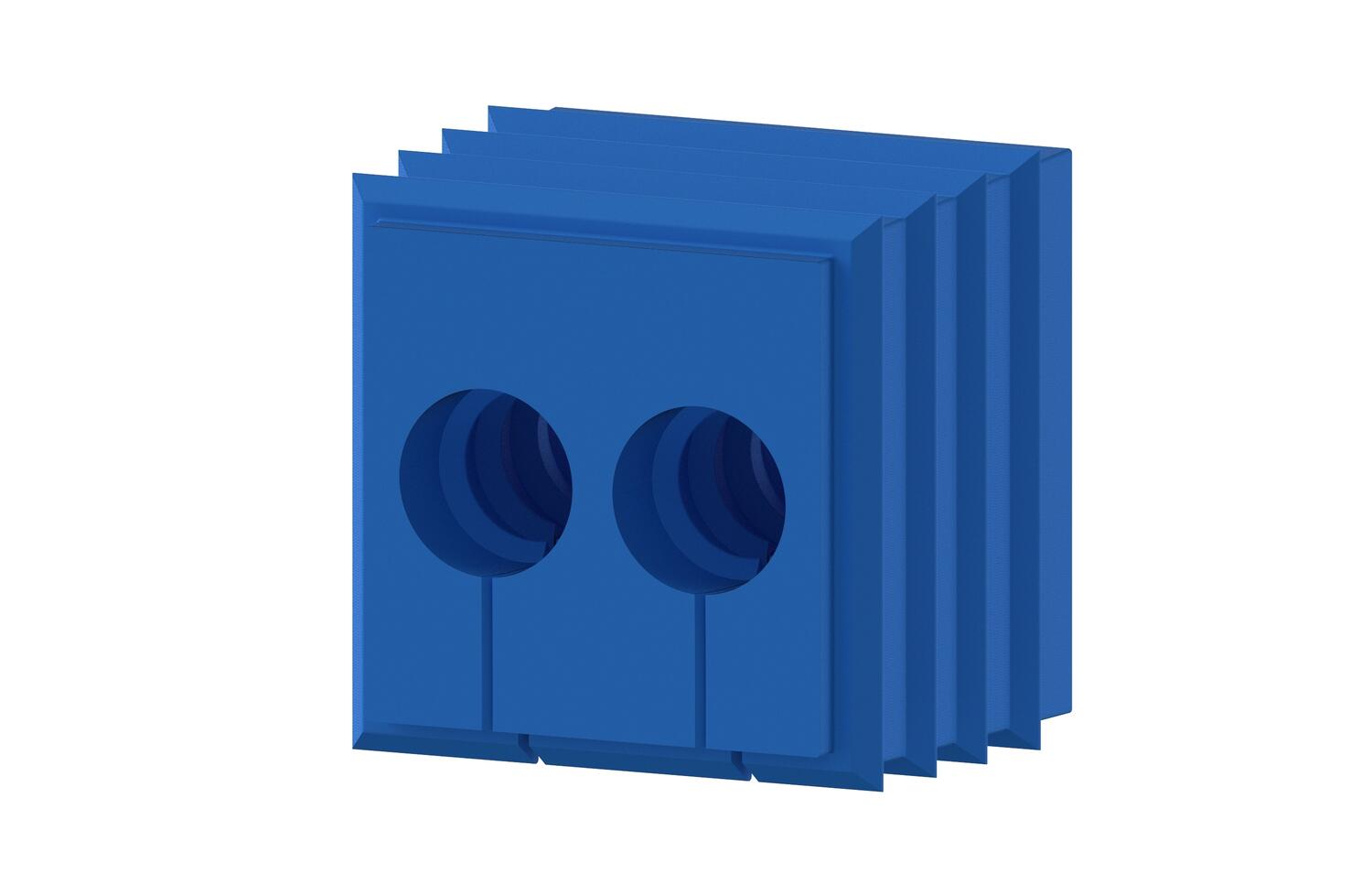 KDS-DE-FDA Seal Inserts For Conta-Clip Cable Entry Systems - 2x6.5mm Cable Entry