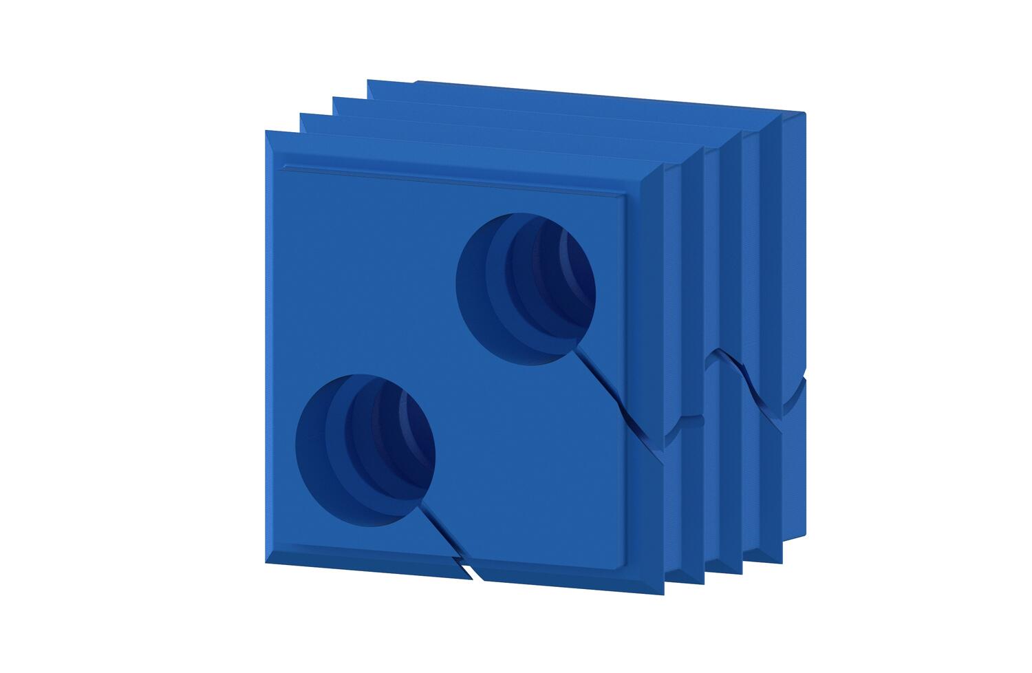 KDS-DE-FDA Seal Inserts For Conta-Clip Cable Entry Systems - 2x7mm Cable Entry