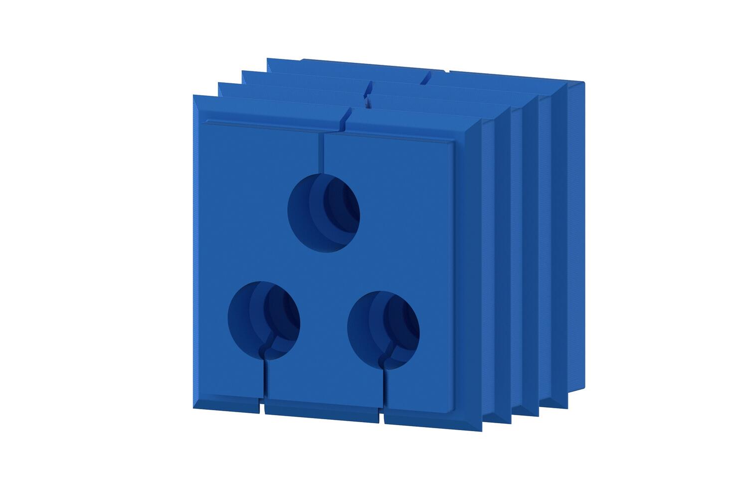 KDS-DE-FDA Seal Inserts For Conta-Clip Cable Entry Systems - 3x5-6mm Cable Entry
