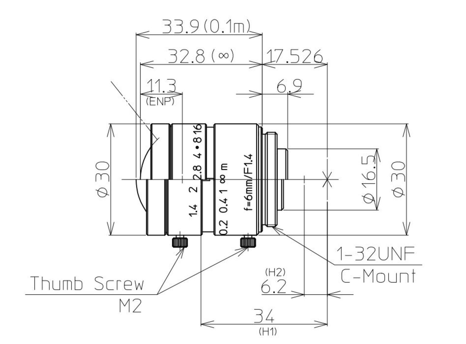 Kowa LM6JC fixed focal lens