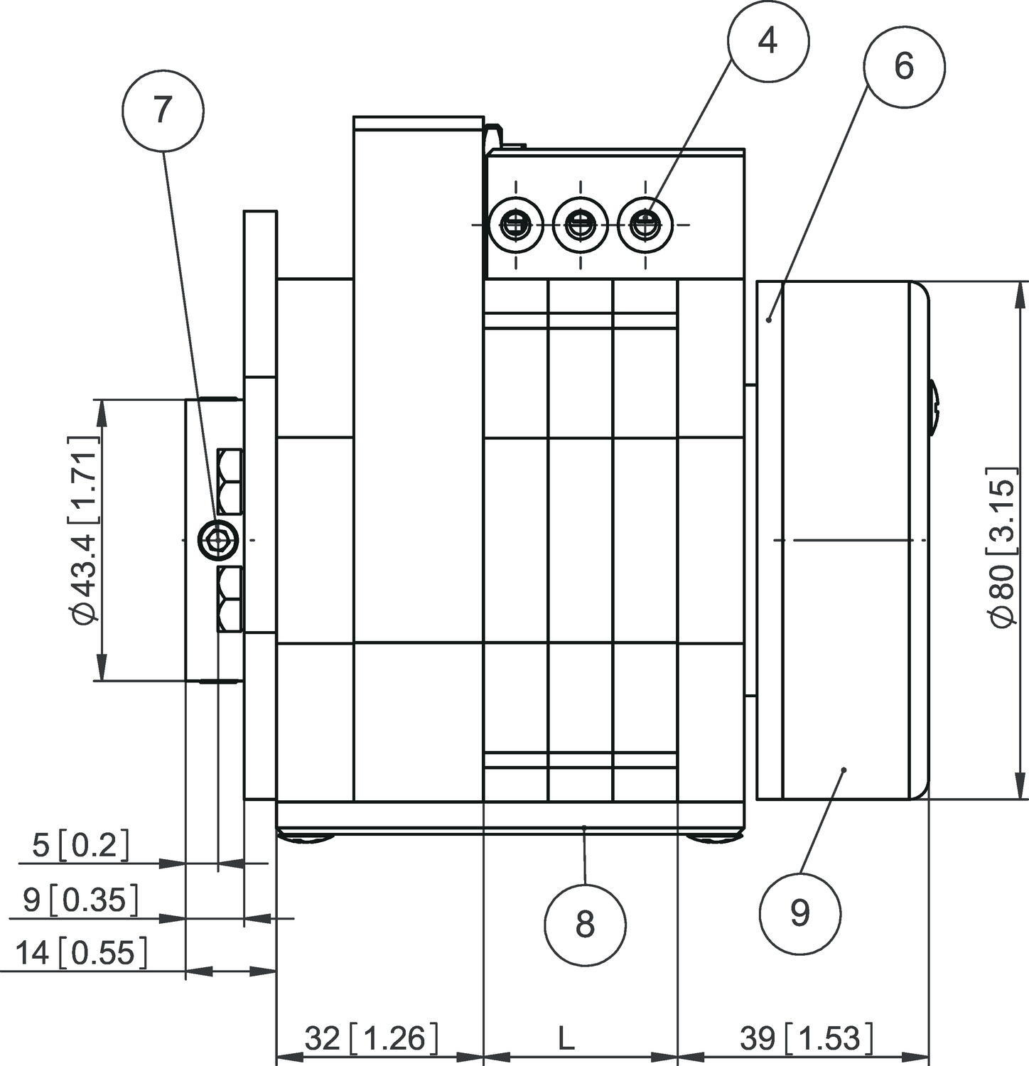 Kubler Slip ring SRI085 diagram