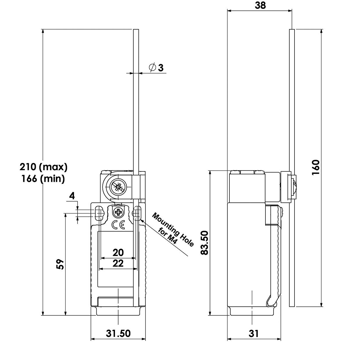 LSPS (Lever Arm) Dimensons.tif