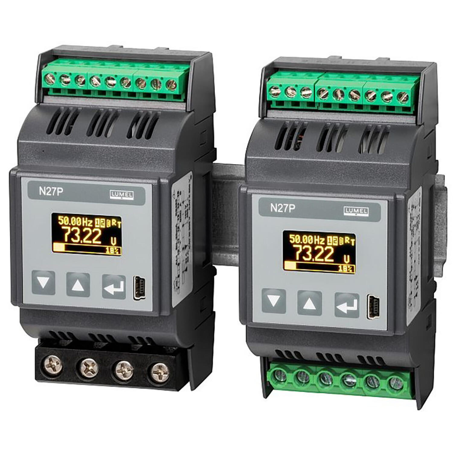 Lumel DIN Rail, 1-Phase Network Meter, N27P