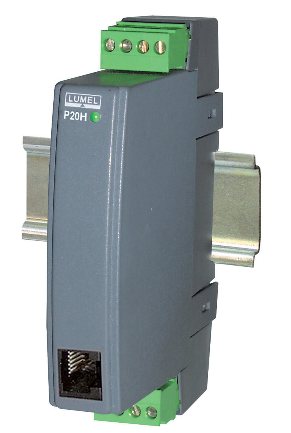 Lumel high AC&DC transducer mounted on DIN rail