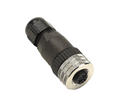 M12 connector, without cable, straight female