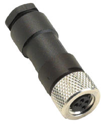M8 connector without cable straight female