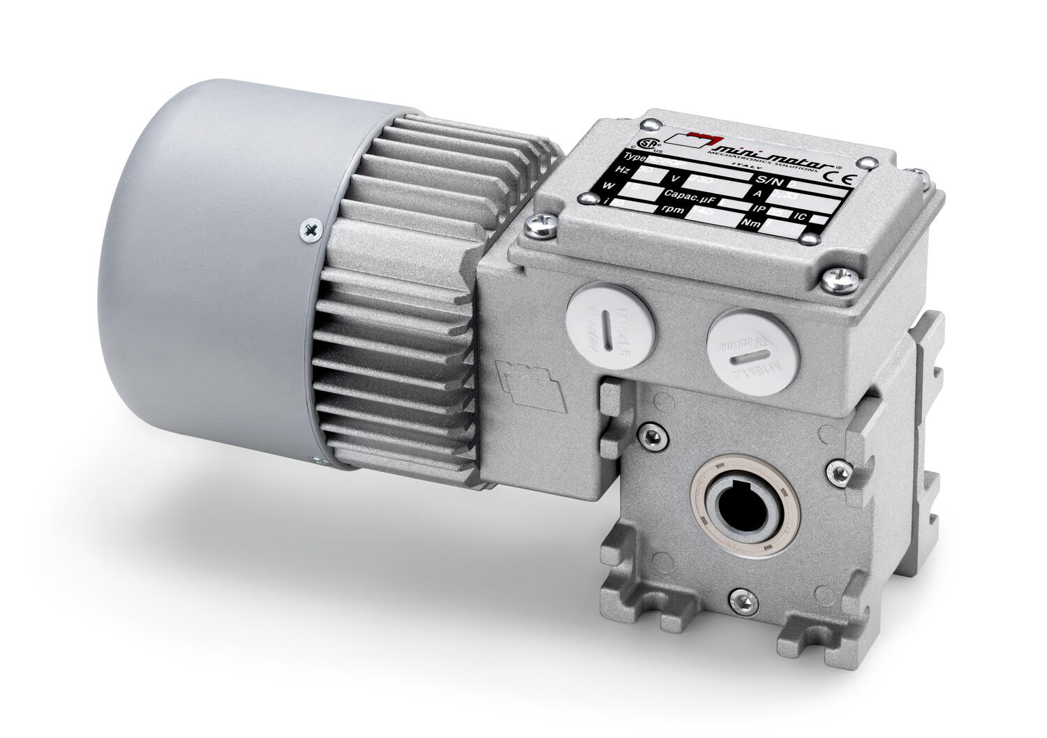 Minimotor MC series worm gear motor, right angle gearbox