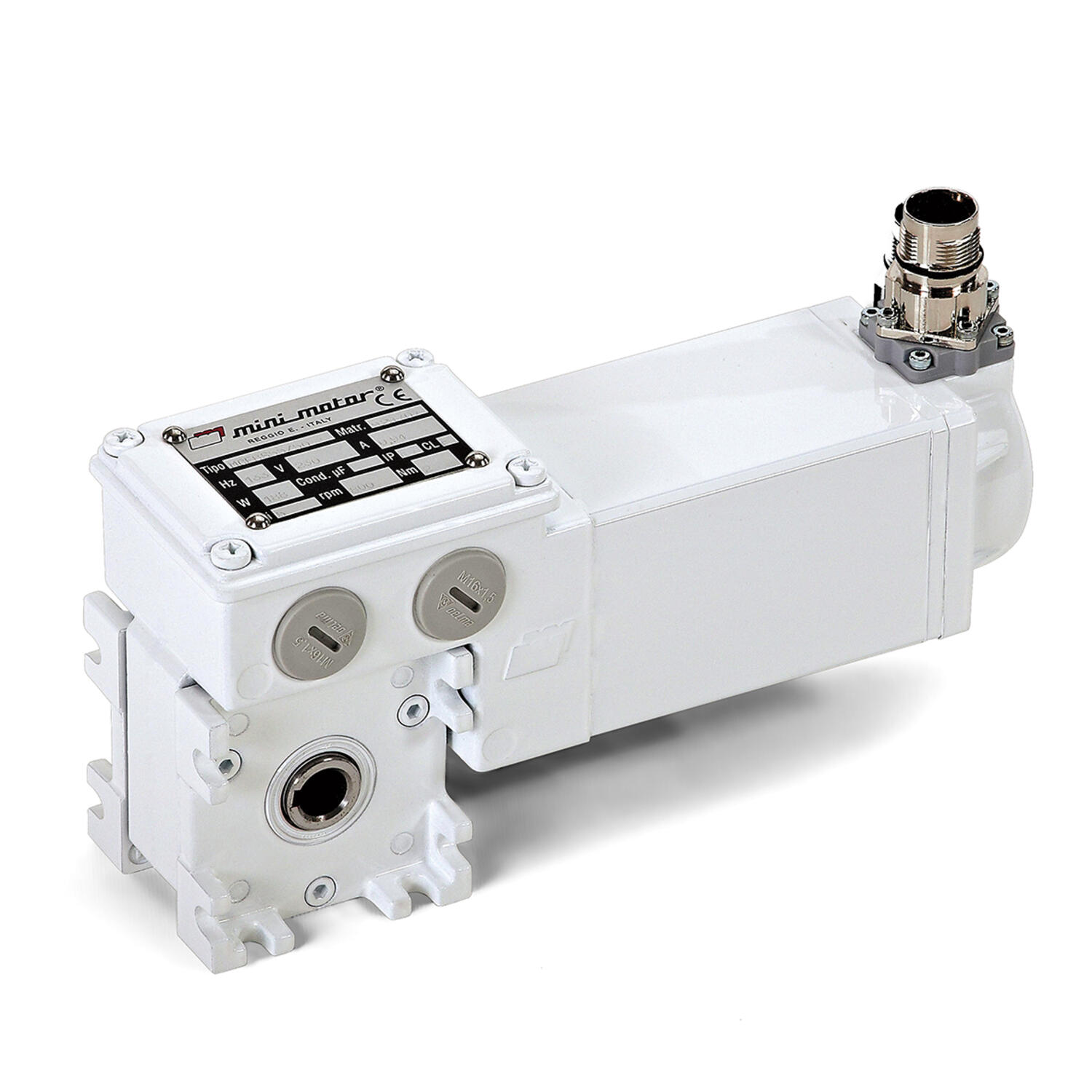 Minimotor MCFBS worm gear motor 