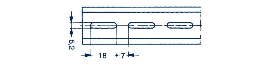 Drawing of a component from CONTA-CLIP, model MZ_TS_35_7-2C5, with dimensions and details.