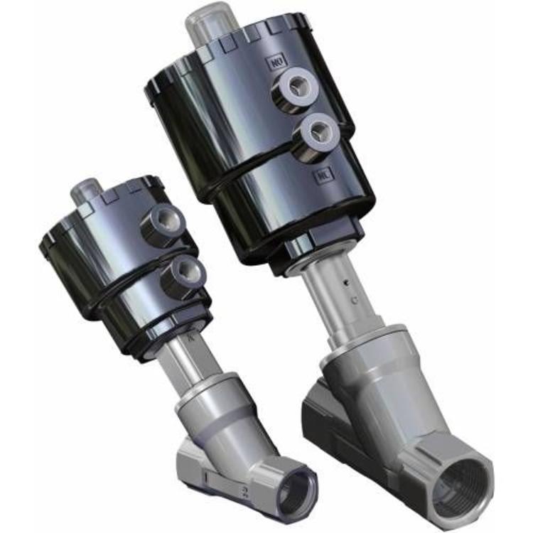 Omal Atena/Ares series angle seat valve Double acting or spring return