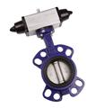 Omal Wafer butterfly valve and spring return actuator