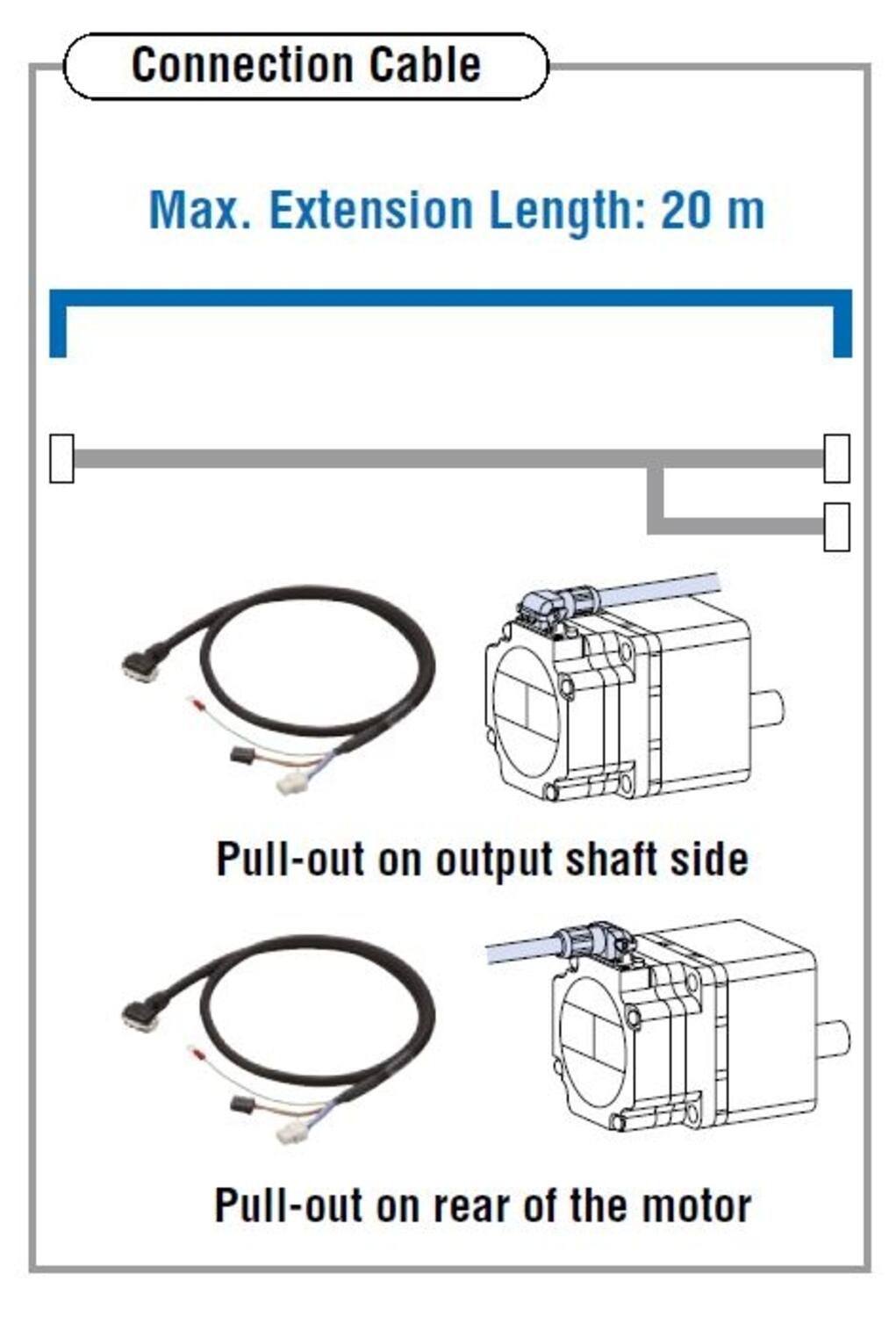 Oriental motor cable drawing