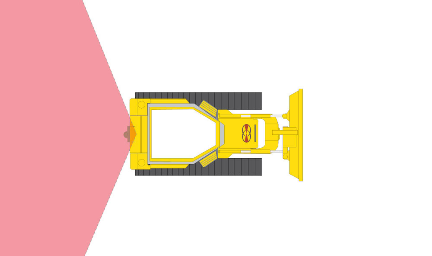 Orlaco reversing camera kit field of view for dozer