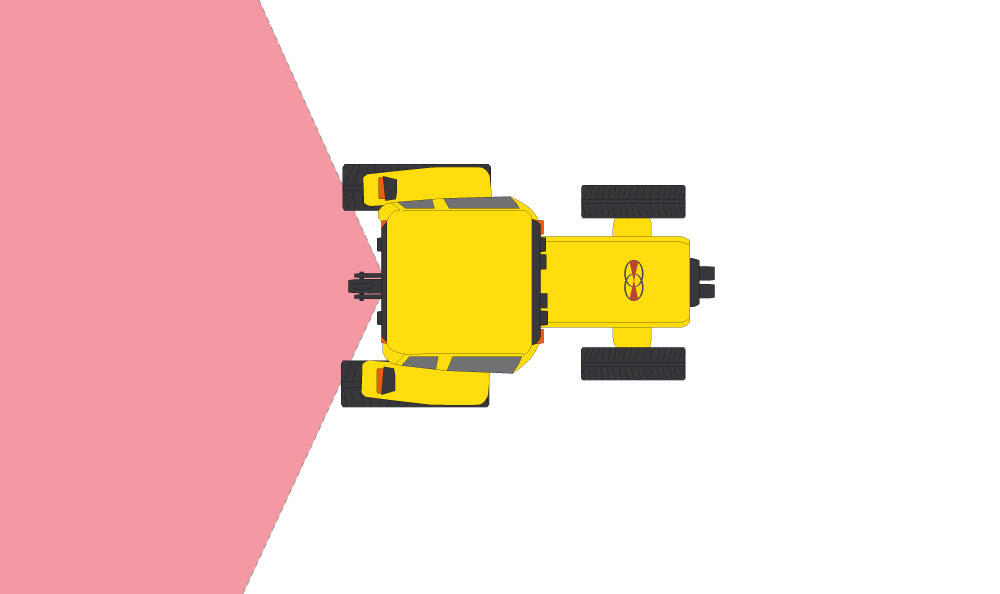 Orlaco reversing camera system field of view for tractor
