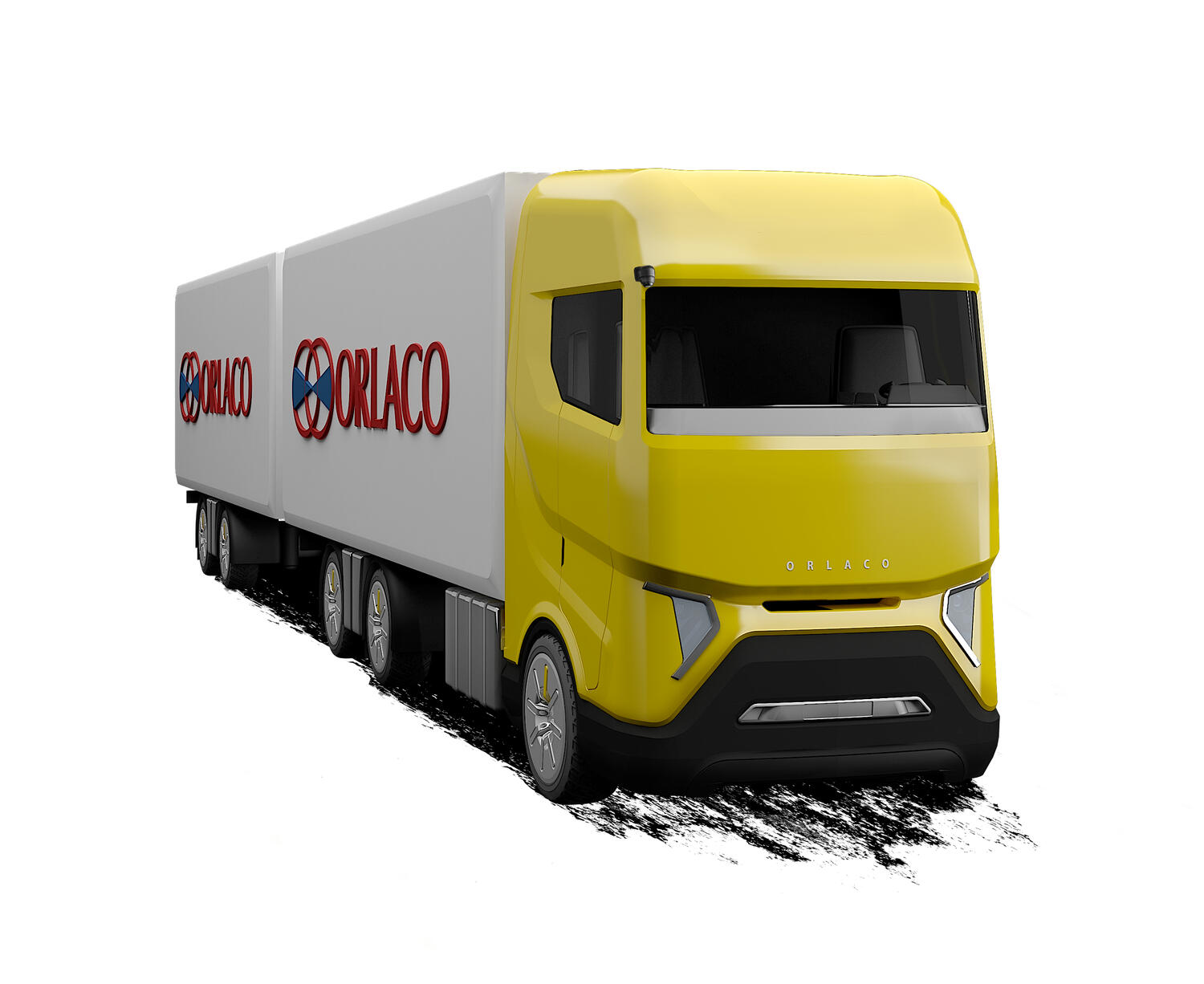 Orlaco rigid truck with trailer