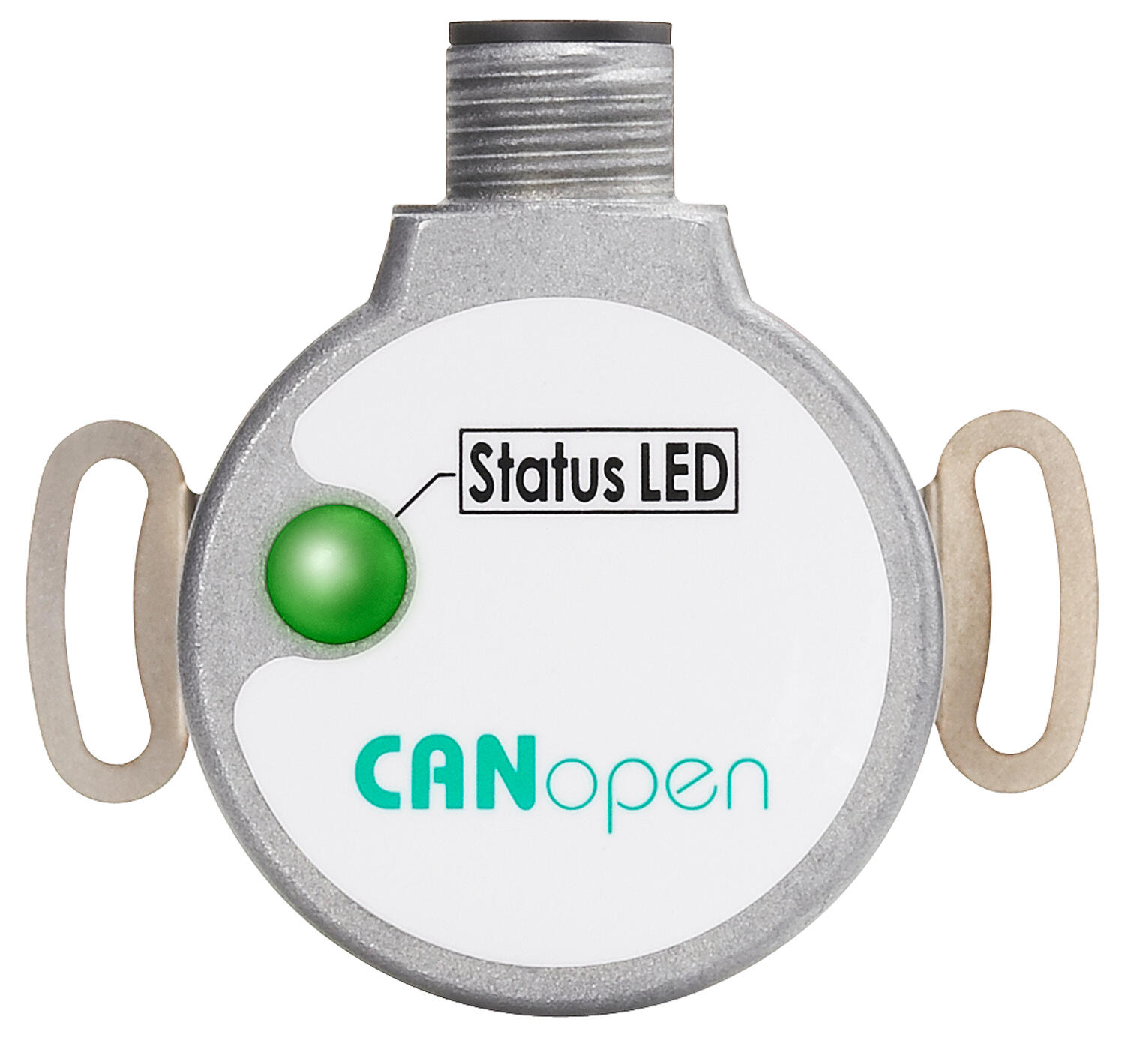 Photo, angular transmitter, status LED