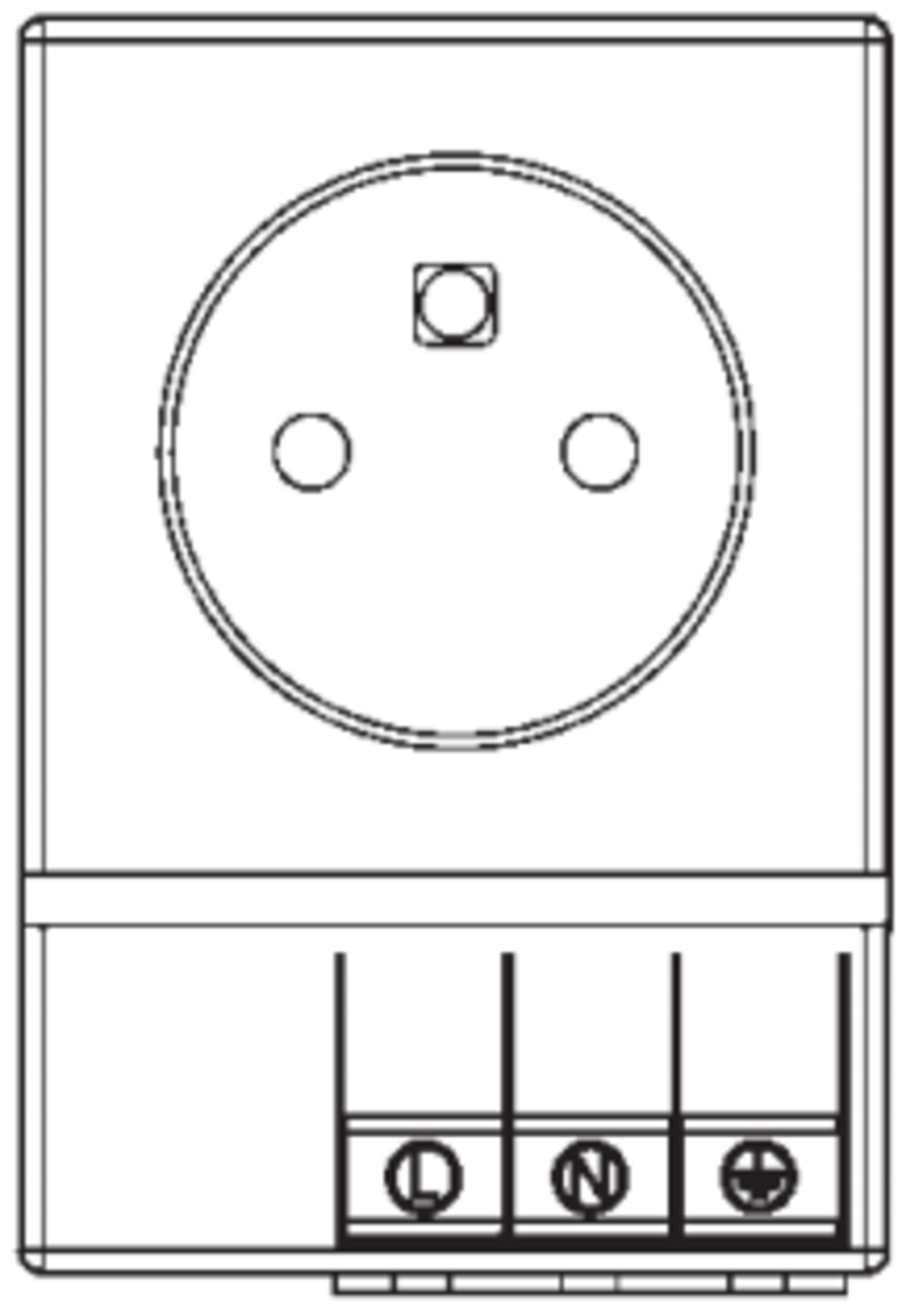 Product scetch Socket SD035 F, PL, CZ, SK without fuse.png