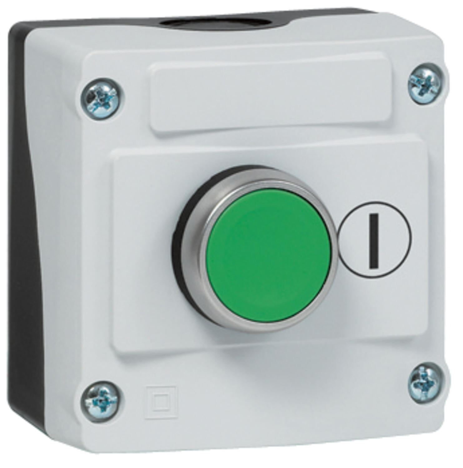 Push button box equipped with start and stop