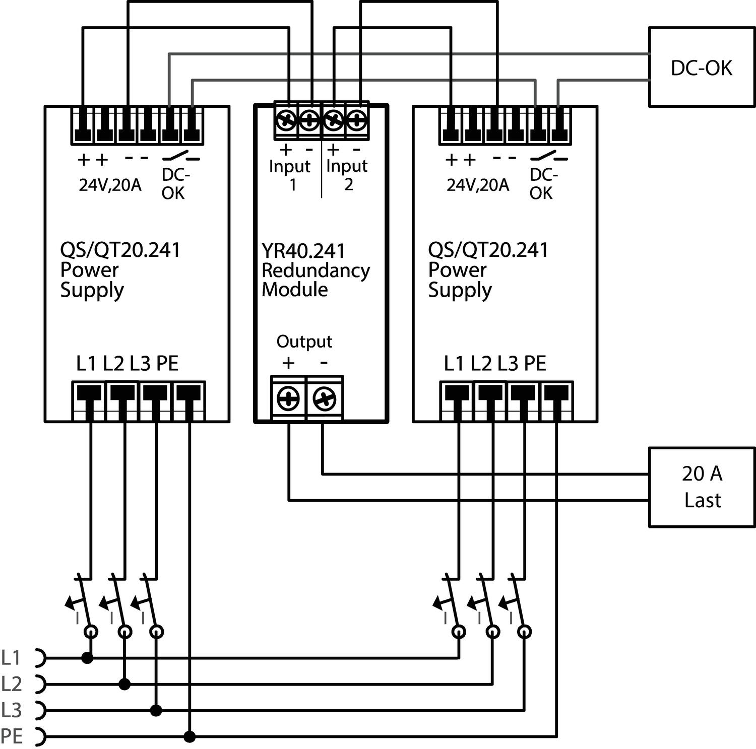 Redundant connection 40 A