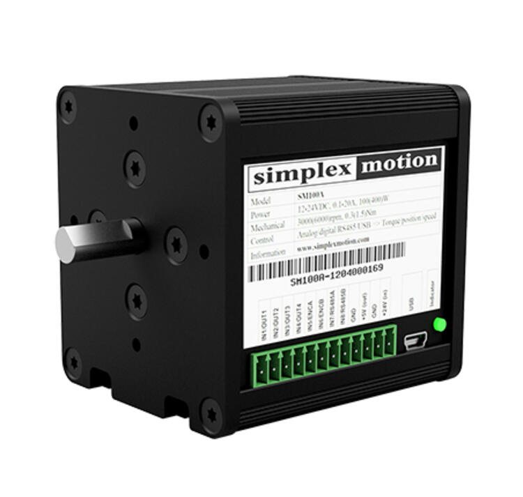 Simplex Motor Brushless servomotor integrated drive SM series | OEM Automatic Ltd