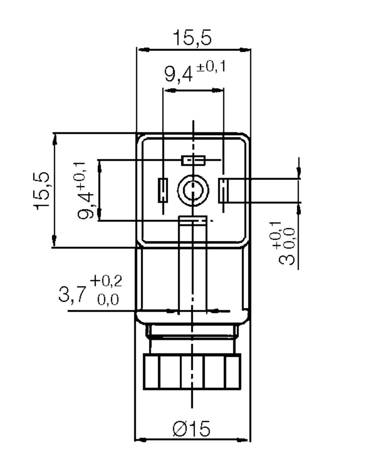 Standard contact Mikro, size 2