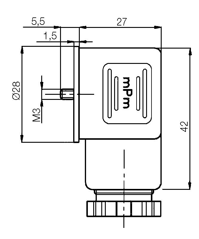 Standard contact Wide, size 1