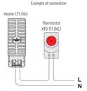 Stego LTS 064 loop heater connection example