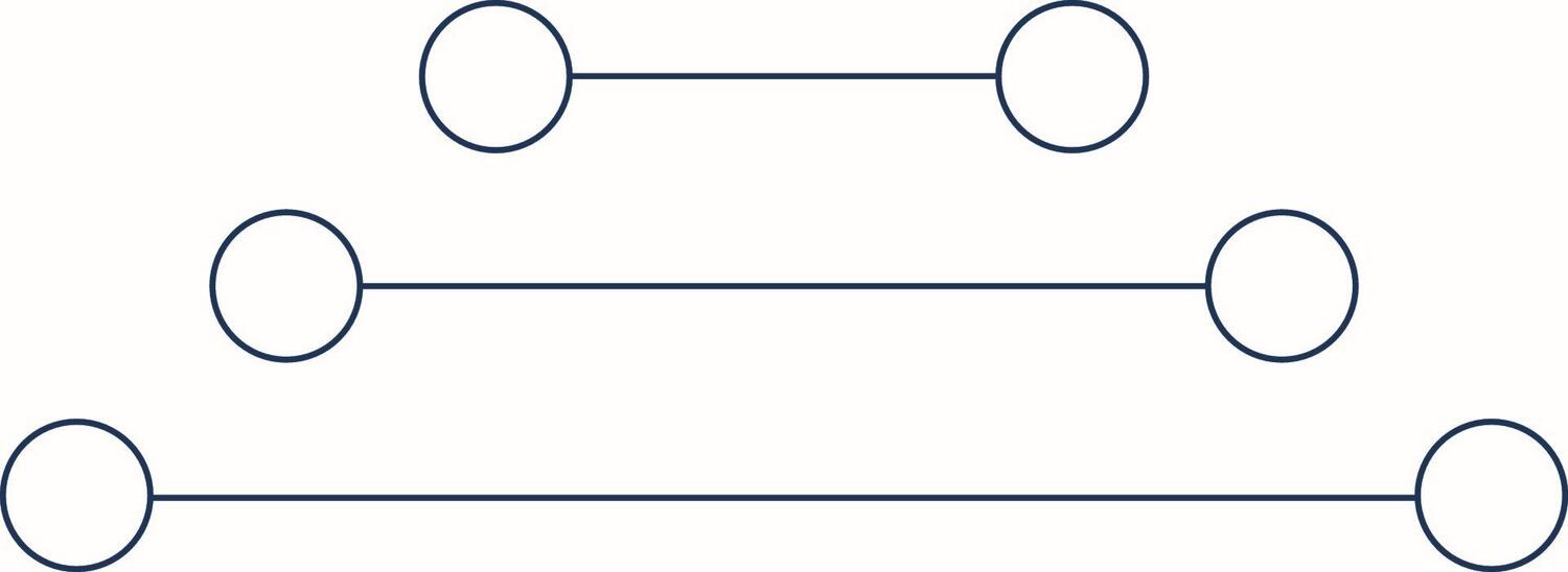 Product image of a cable management solution with circular mounts and lines for structure.