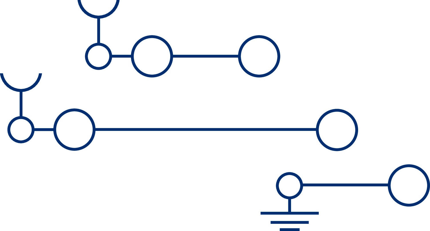 Technical drawing with circles and lines, designed by CONTA-CLIP