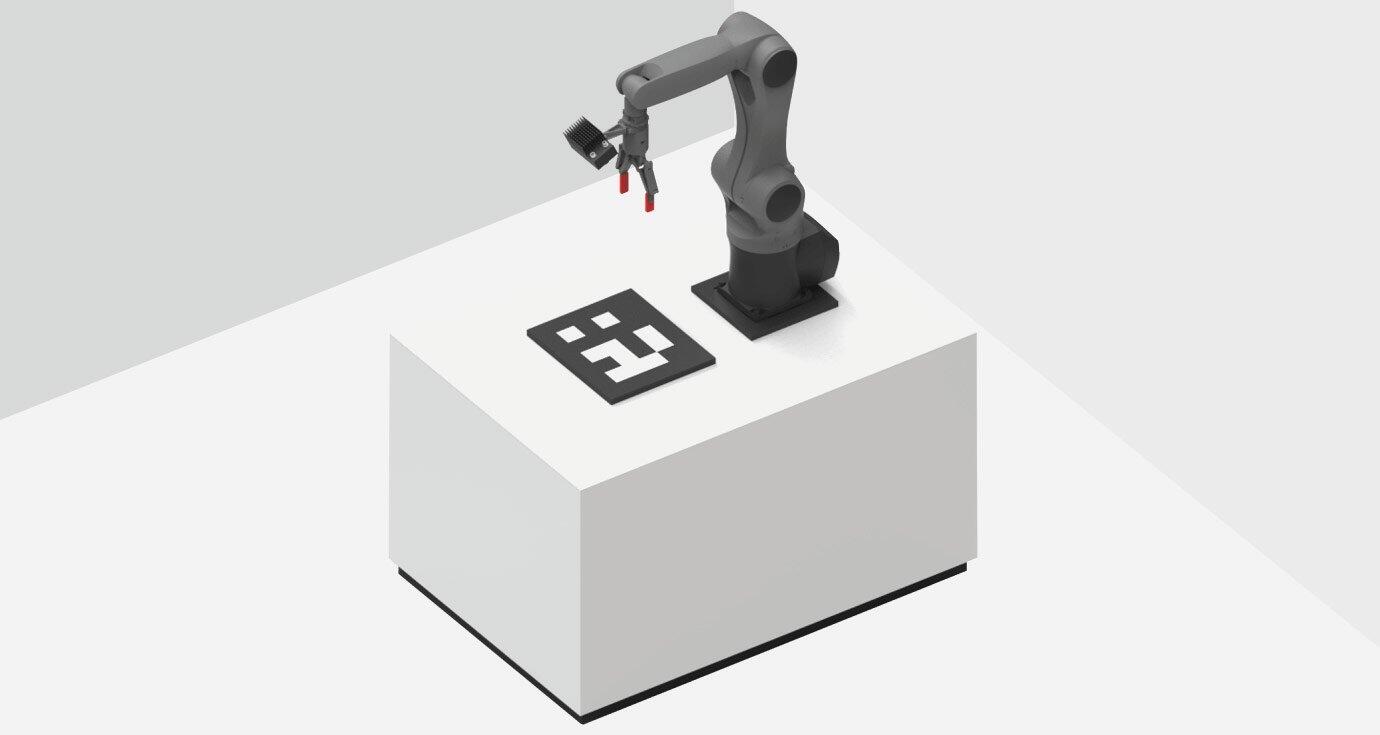 TagDetectsoftware module example showing detection of April tags and QR codes