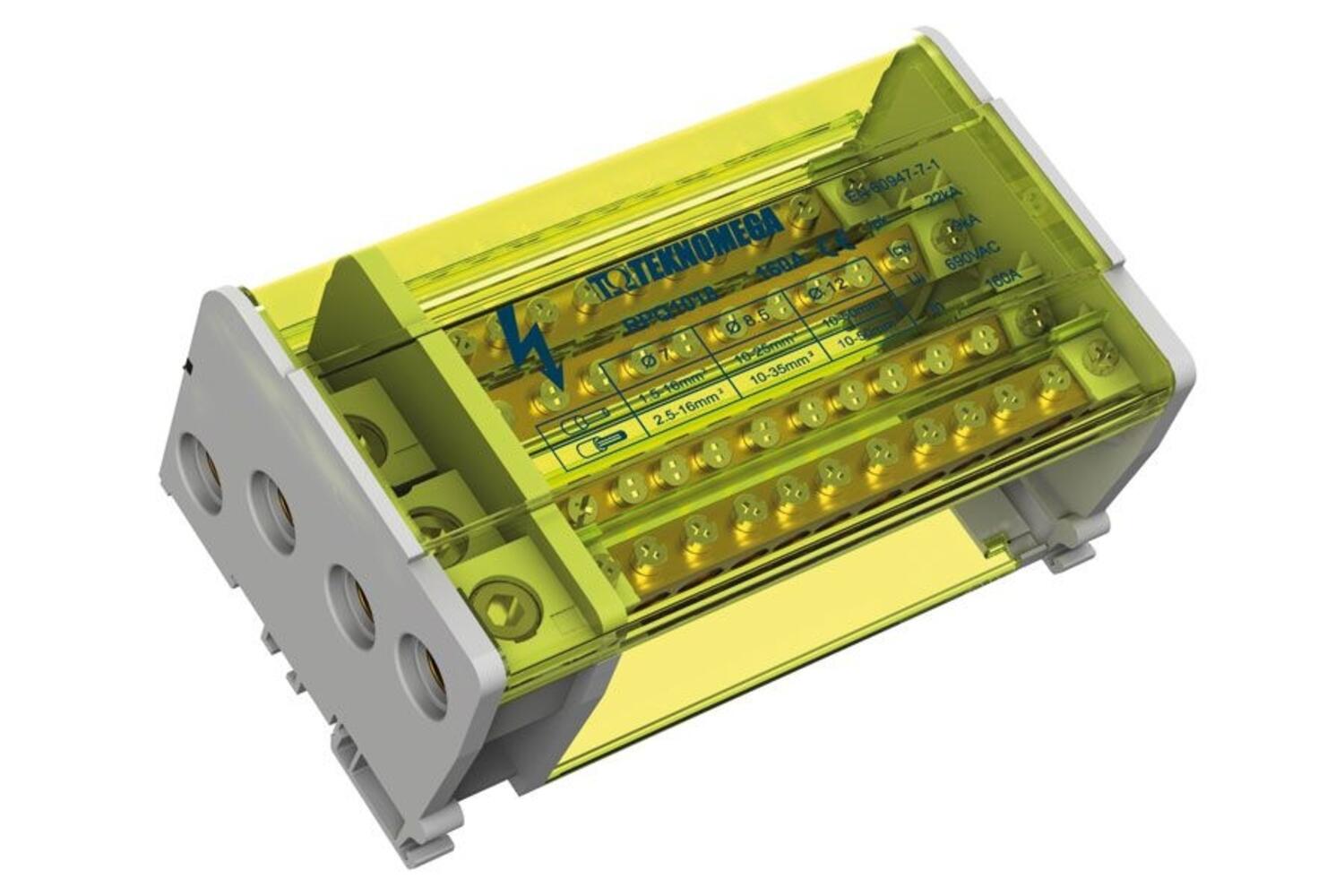 Teknomega 4 pole distribution blocks RPQ