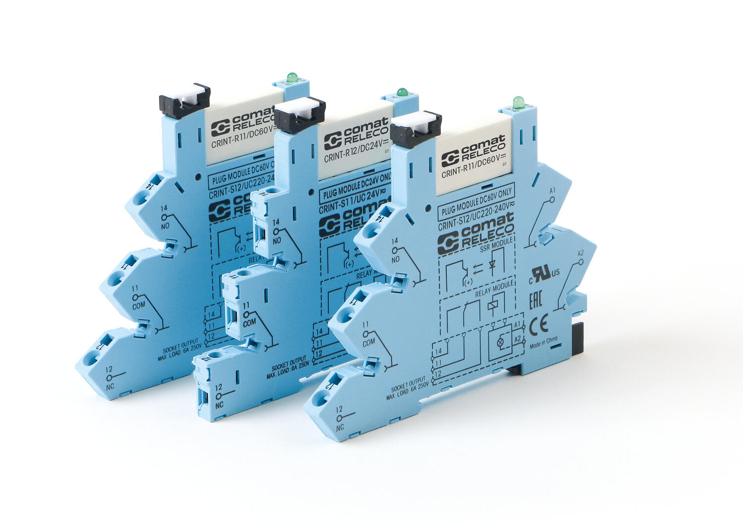 Three ComatReleco interface module crints