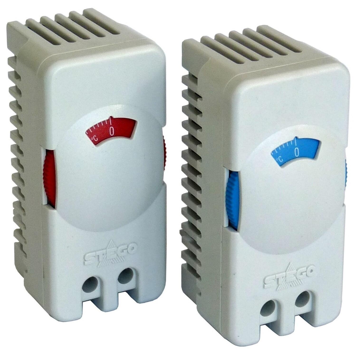 Two Stego thermostats, STO011 and STS011