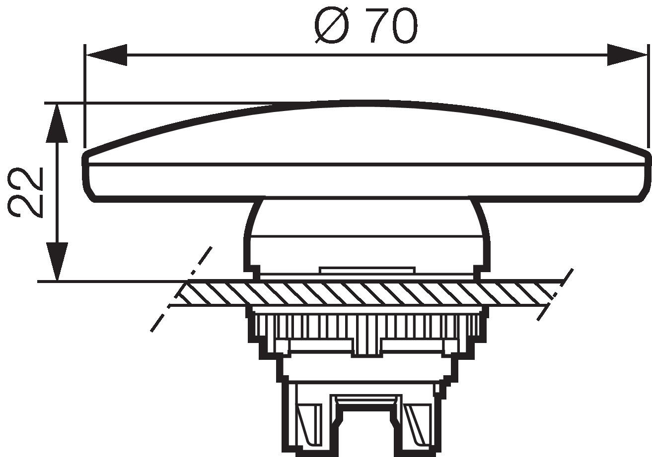 Unlighted snap fastener