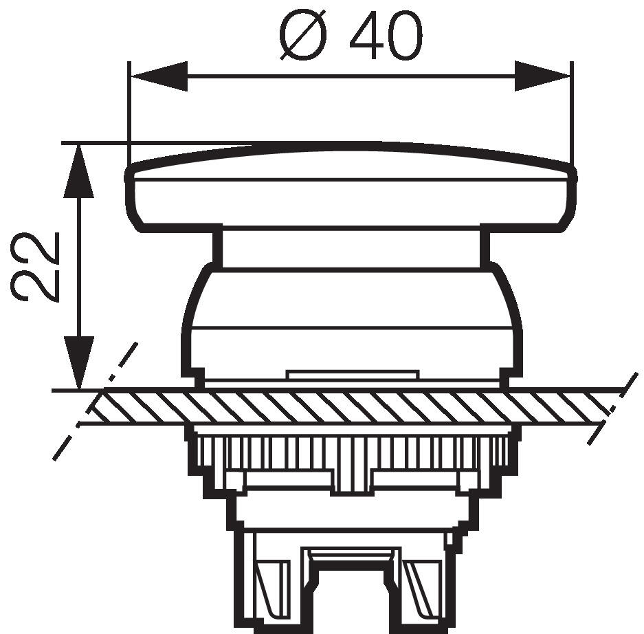 Unlighted snap fastener