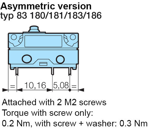 V4 dimensions-asymmetrical