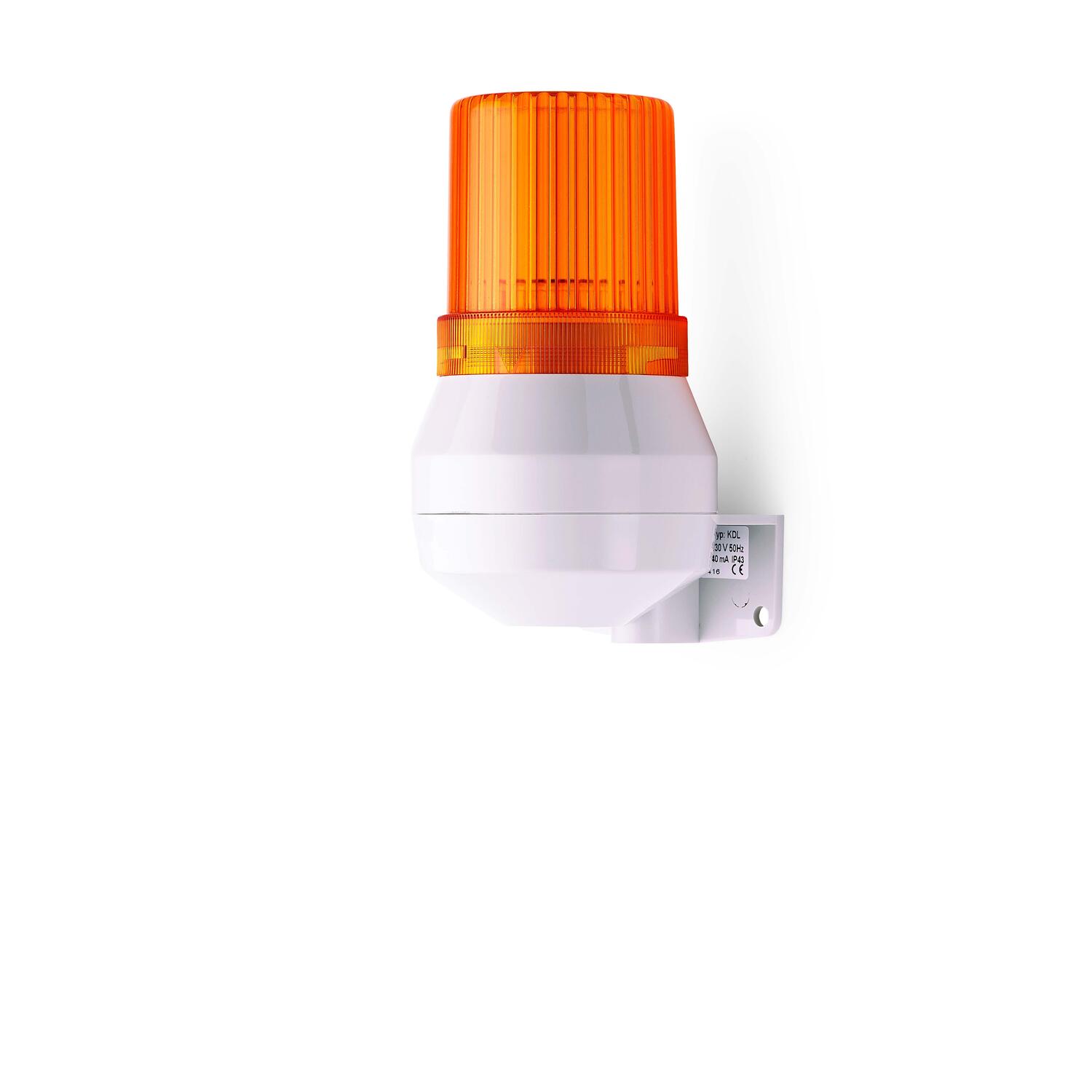 Vertical Mount Mini Horn with Beacon, K Series orange beacon