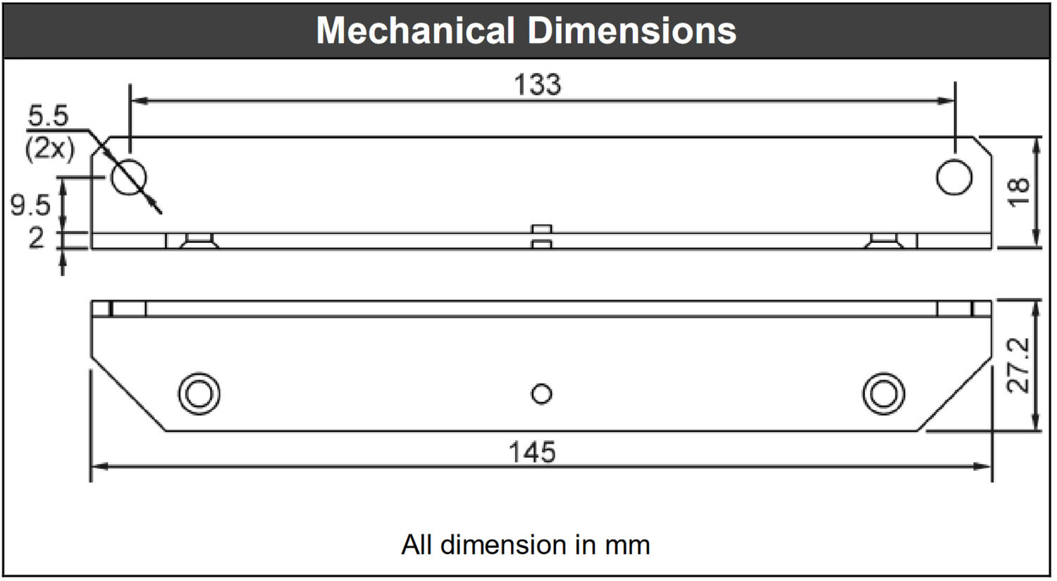 Dimensions for PULS product, with measurements of 133 mm and 145 mm, shows technical specifications.